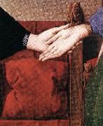 EYCK, Jan van Portrait of Giovanni Arnolfini and his Wife (detail) sdfs oil on canvas